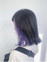 ピチカート パクト(pizzicato pacto)&nbsp;インナーカラーパープル　×  アッシュグレージュ