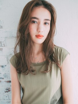 ヘアーサロンウフ(hair salon Oeuf) 大人重ためツヤ感ロング 自由が丘