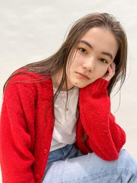 ナル(nalu.) オリーブカラー / 地毛風カラー / ノースタイリング