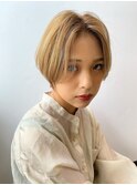 【ten 内山】ショートボブ×ベージュカラー