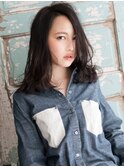 濡れ感セクシー☆女っぽ無造作セミロング 
