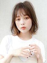 美髪ネビージュ小顔大人可愛い20代30代40代◎ケアカラー
