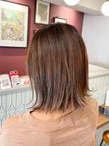 ムーン(moon) 12月#ロングヘア#グレージュカラー#ボブウルフ#ココアベージュ