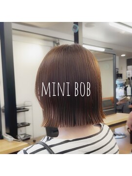 ヘアカロン 熊本下通店(Hair CALON) ベージュダブルカラーインナーカラーケアブリーチボブ学割U24
