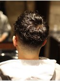 ツーブロックマッシュ/波巻き/ハイライト/束感<理容室><府中駅>