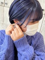 トーン(TONE)&nbsp;ショート×パープルブルー/10代20代