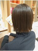 切りっぱなしボブ☆アッシュグレー
