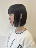 地毛でもかわいい*大人かわいいぱつっとボブ
