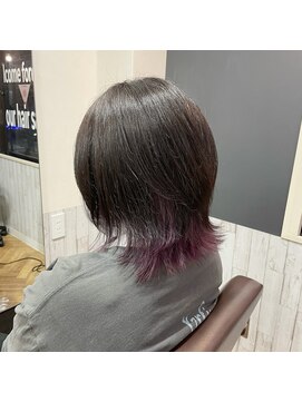 ビー オン ディー ヘア 池袋(BonD hair) ウルフ×インナーカラー【池袋/髪質改善/ハイライト】