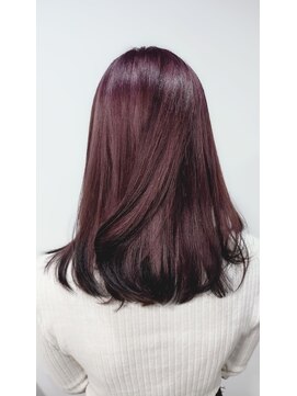 浮雲(UKIGUMO) ロングリタッチからの難しいブリーチも綺麗に染まります★