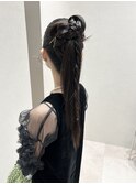 お呼ばれヘア