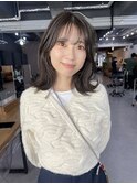 顔まわりレイヤーくびれ巻き