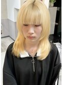 【RAFTEL 鴨井】ブロンド×ウルフヘア