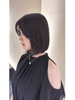 マキュムドオリ 並木通り(MAQUM) 【Rei限定】タッセルボブ×髪質改善カラー（TR込）