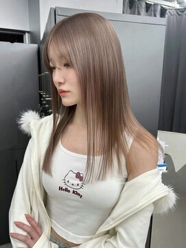 ペレ アネックス 大阪梅田茶屋町店(PELE ANNEX) くびれヘア/アプリコットオレンジ/夏のヘアアレンジ/梅田