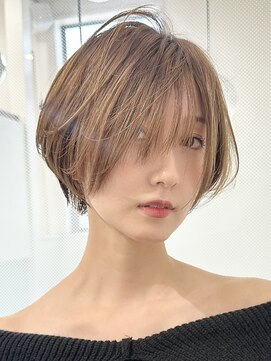 ロンドエニカ 大宮(Lond enika) グランマッシュ/細めハイライト/ショート/白髪ぼかし/前髪/大宮