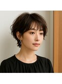 マッシュショートパーマ　20代 30代 40代 50代 60代 髪質改善