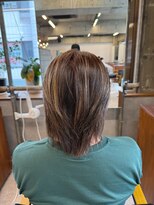 タメ(tame-)&nbsp;サーフカール/フェザーパーマ/ブルーブラック【都賀/メンズ】