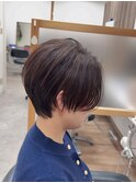 大人透け感ショート
