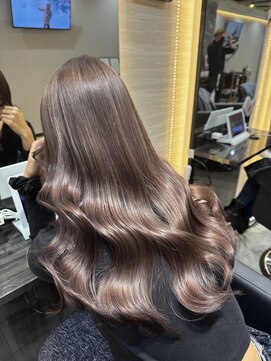 透明感ブラウンカラー＋カクテルトリートメント