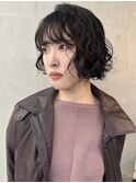ボブパーマ無造作パーマ