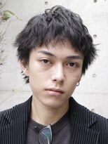 フィフス(fifth) 原宿ツイストスパイラルパーマメンズカットラウンドマッシュ黒髪