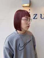 シズク(sizuk)&nbsp;ボブ×ガーネットカラー