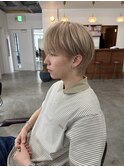 刈り上げセンターパート/波巻きツイストスパイラル/梅田