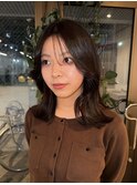 レイヤーカット 艶カラー 髪質改善カラー