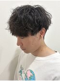 MEN’S HAIR/サーフカール/刈り上げセンターパート/伊勢崎
