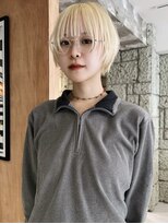 丹 blonde short style