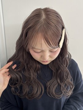 シベルバレー 横浜(sibell) ロングレイヤーカット顔周りレイヤーウルフハッシュカット韓国