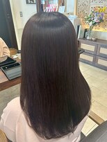 ヘアリゾート粋 ティガ 池袋店(tiga)&nbsp;艶髪ロング/髪質改善/ストレート/ブラウングレージュ