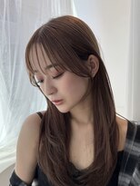 エヌ 大阪梅田茶屋町(enu)&nbsp;韓国風レイヤーカット×ブラウンカラー