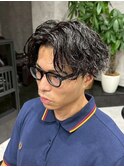 リバースセンターパート/ニュアンスウルフ/ダウンバング／大宮