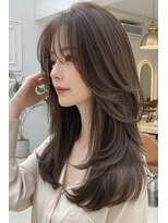 ノイエ 原宿 北参道(NoIE)&nbsp;ハッシュカットシースルーバングフレンチバングレイヤーカット