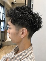 リベルテ 高崎(Liberte)&nbsp;ツイストスパイラルパーマショートレイヤーマッシュツーブロック