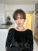 サンドイエナ 横浜店(sand yena)&nbsp;くびレイヤーボブルフネビージュ小顔ワンレンこなれミディ