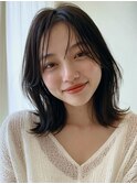 大人可愛いミディアム20代30代40代◎前髪ありくびレイヤー高崎