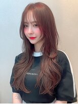 サロンドアイ(salon de i) 色気ウェーブレイヤー × カシスブラウン