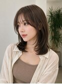 結べる小顔ミディアムレイヤー/大人可愛いミディアム/池袋