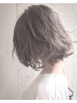 ヘアーアンドアトリエ マール(Hair&Atelier Marl) 【Marl外国人風カラー】グレージュカラーの抜け感ボブ