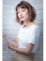 ヘアーアートシフォン 川口東口店(hair art chiffon)&nbsp;個性的マーメイドアッシュで無造作クラシカルなナチュラルボブ