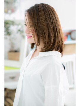 ヘアアンドビューティー ミック(Hair & Beauty miq) まとまり、ツヤ感、ナチュラルミディb