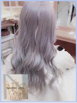 ネオリーブアーチ 武蔵小山店(Neolive arch) ラベンダーホワイト × ケアブリーチカラー【武蔵小山美容室】
