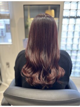 オールマイティービューティーモア(ALLMYTEA Beauty more+) ピンクブラウン/フェミニンロング