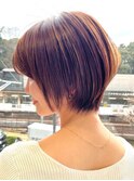 30代40代大人女性/前髪ありショートボブ/ショートヘア/髪質改善
