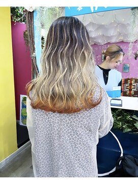 トーク 伊丹本店(TAL'KE) TAL'KE/バレイヤージュ×裾オレンジ_1200