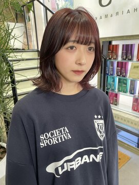 ゼスト 吉祥寺店(ZEST) 【韓国ヘア】ブリーチなしチェリーレッド　吉祥寺青木桜