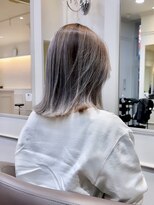 ユニヘアデザイン 徳島店(Uni. hair design) ナチュラルハイライト　× ミディアムボブ　『ZOE STYLE』